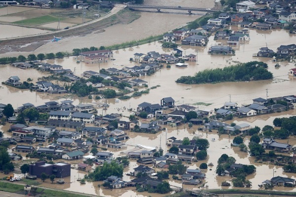 日本九州南部豪雨成災/網路截圖