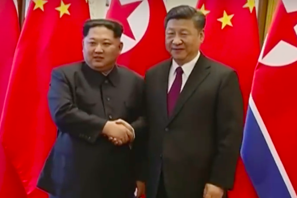 中國國家主席習近平與北韓領導人金正恩/網路截圖