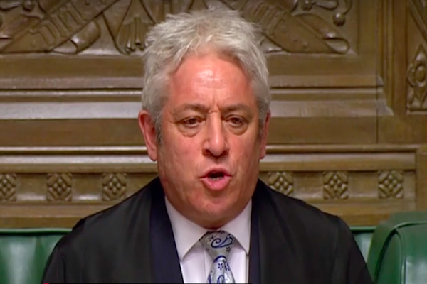 英國下議院議長貝爾考/網路截圖