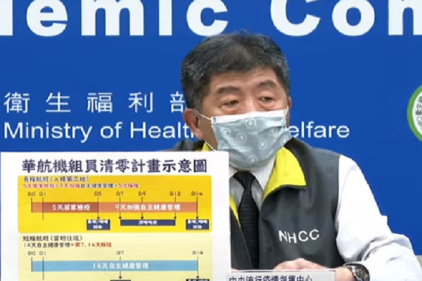 圖擷取自疫情中心記者會