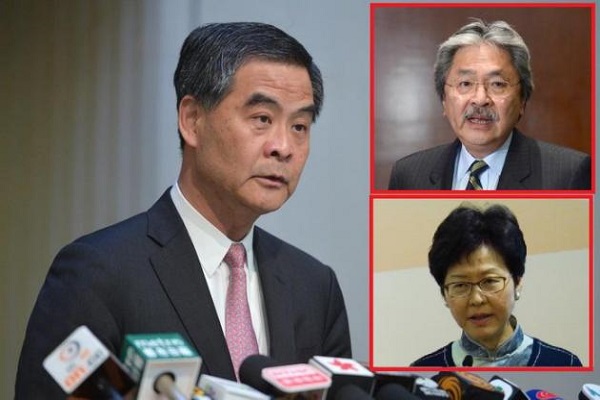 圖(右上)曾俊華 圖(右下)林鄭月娥/網路圖片