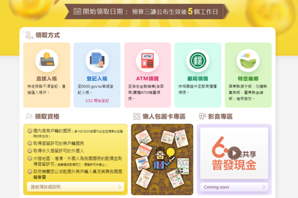 圖截自 6000官網