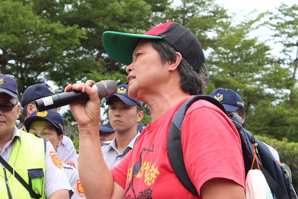 誓死保護土地的洪箱。資料照。攝影:廖靜蕙