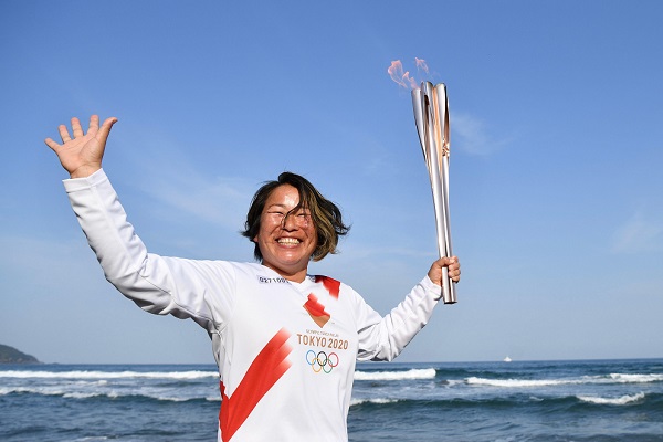 東京奧運聖火自3月25日起開始傳遞作業/圖:Tokyo2020推特