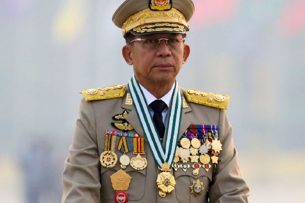 緬甸軍政府領導人敏昂萊/網路圖片