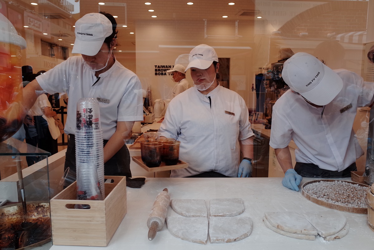 日本原宿竹下通現場製作珍珠