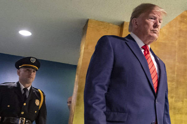 2019年美國總統川普在紐約聯合國總部參加聯合國大會一般性辯論