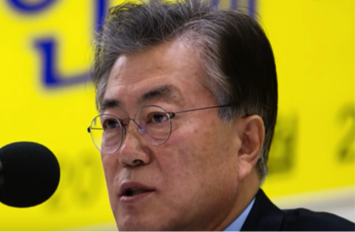 共同民主黨前黨魁文在寅大/圖片截自網路