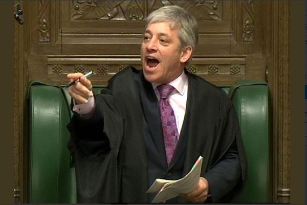 圖:下議院議長貝爾考(John Bercow)推特