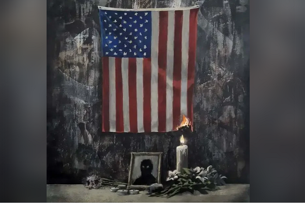 英國塗鴉大師班克西發布的新作。圖:班克西(Banksy)Instagram