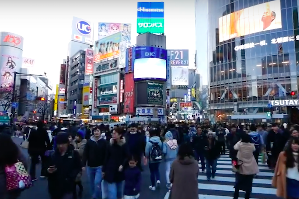 日本澀谷街頭/網路截圖