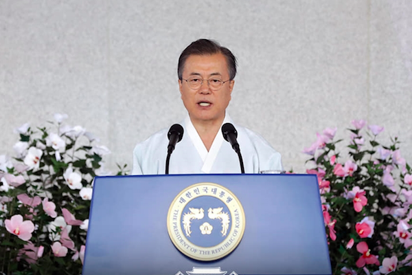 南韓總統文在寅/青瓦台臉書