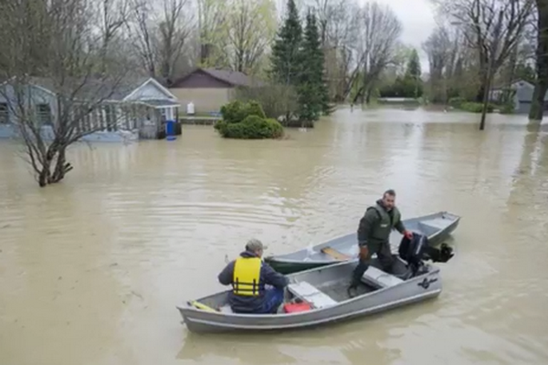 加拿大洪災(圖擷取自網路)