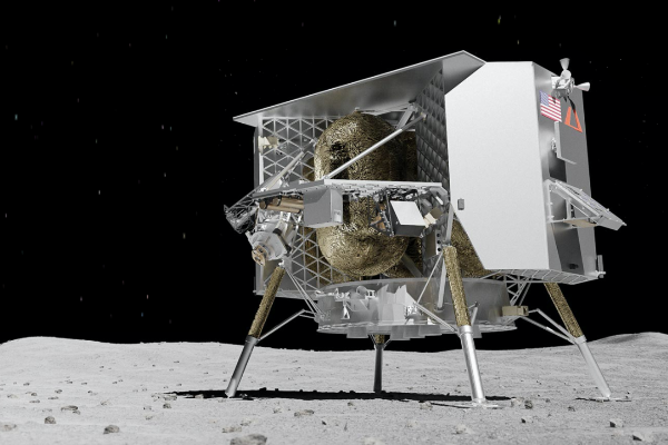 月球登陸器「遊隼號」。(圖片擷取自Astrobotic官網)