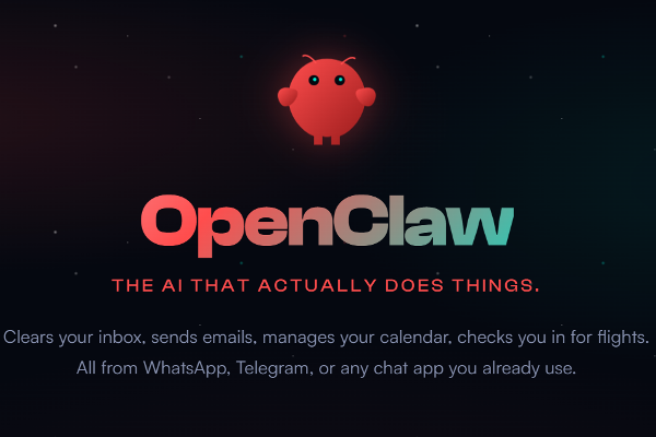圖片擷取自OpenClaw官網。