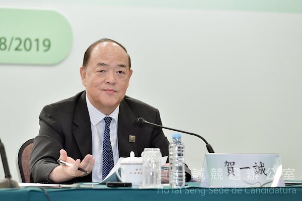 澳門特首候選人賀一誠/賀一誠臉書照片