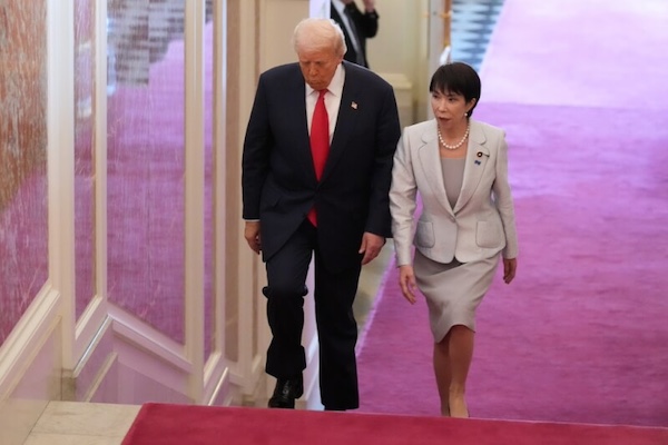 日本首相高市早苗與美國總統川普在白宮進行會晤/網路圖片