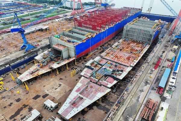 中國造船廠滿手訂單/網路圖片