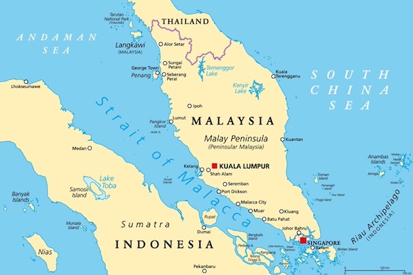 麻六甲海峽(Strait of Malacca)/網路圖片