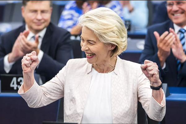 烏爾蘇拉·馮德萊恩(Ursula von der Leyen)續任第二期歐盟主席