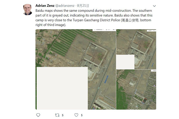 德中國少數民族政策專家Adrian Zenz/twitter圖片