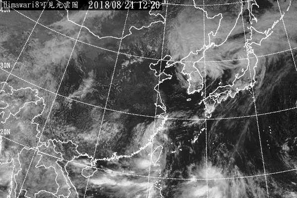 8月24日 12:20衛星雲圖