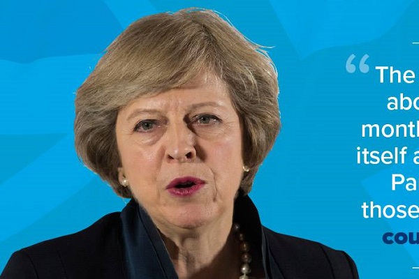 英國新任首相梅伊/圖擷取自推特