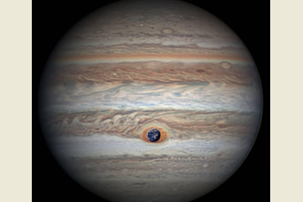 截至今年4月3日,「大紅斑」測量長度為10,159英里(16,350公里)。(圖片擷取自NASA網站)