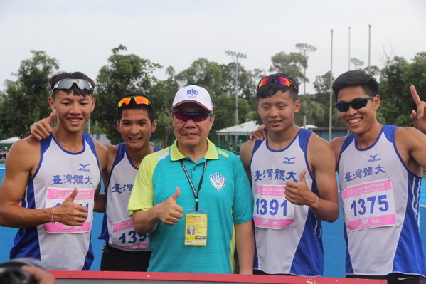 臺灣體大1600公尺接力隊打破高懸19年的全國紀錄--全大運官網提供