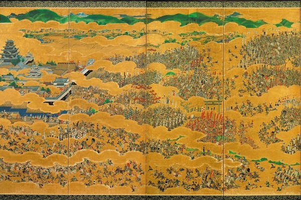 大坂夏之陣圖屏風。(大阪城天守閣所蔵,圖片擷取自維基百科)