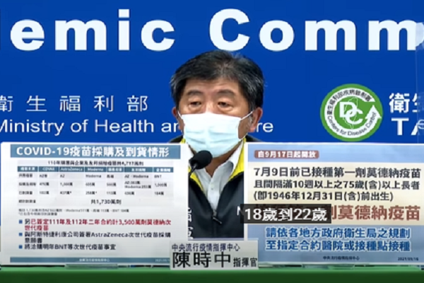 圖擷取自疫情中心記者會