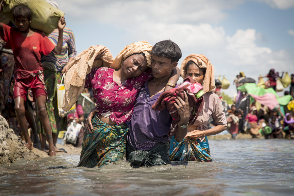 成千上萬新增羅興亞難民抵達孟加拉國。Photo: UNHCR/Roger Arnold