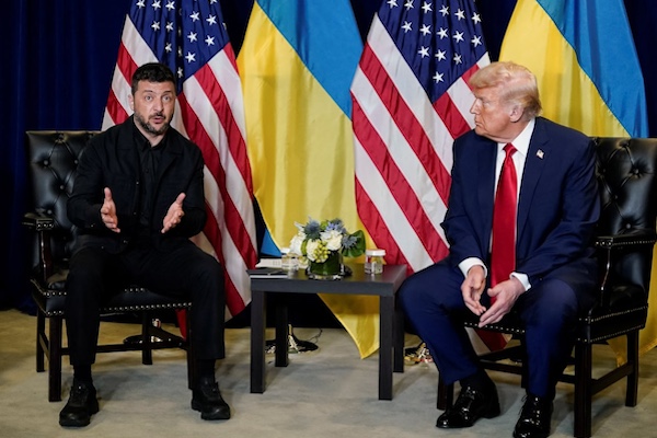 川普與澤倫斯基在白宮會晤/網路圖片