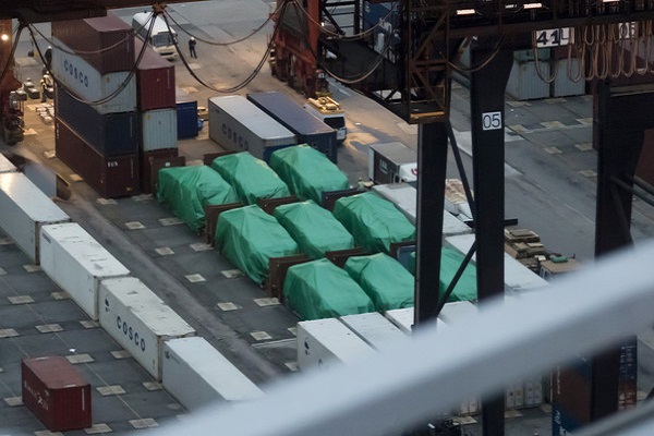 被香港海關扣留的裝甲車/網路圖片