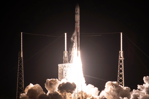 「火神號」火箭搭載「遊隼號」於今年1月8日1升空。(圖片擷取自聯合發射同盟官網)